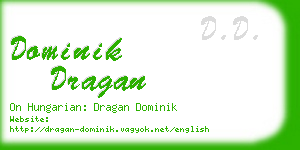 dominik dragan business card